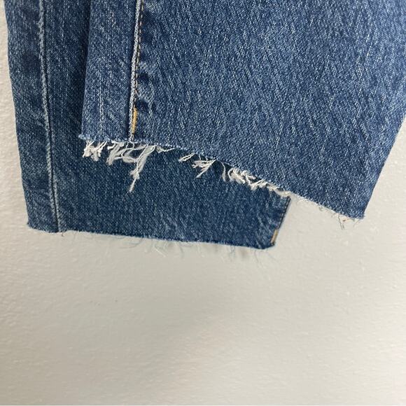 GA Good Classic Raw Hem High Rise Jeans size 0 waist 25 - Picture 3 of 13